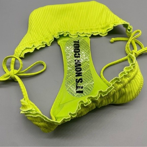 New! Its Now Cool x free ppl the frill tri eco neon bikini bottom 1894 - Picture 7 of 10